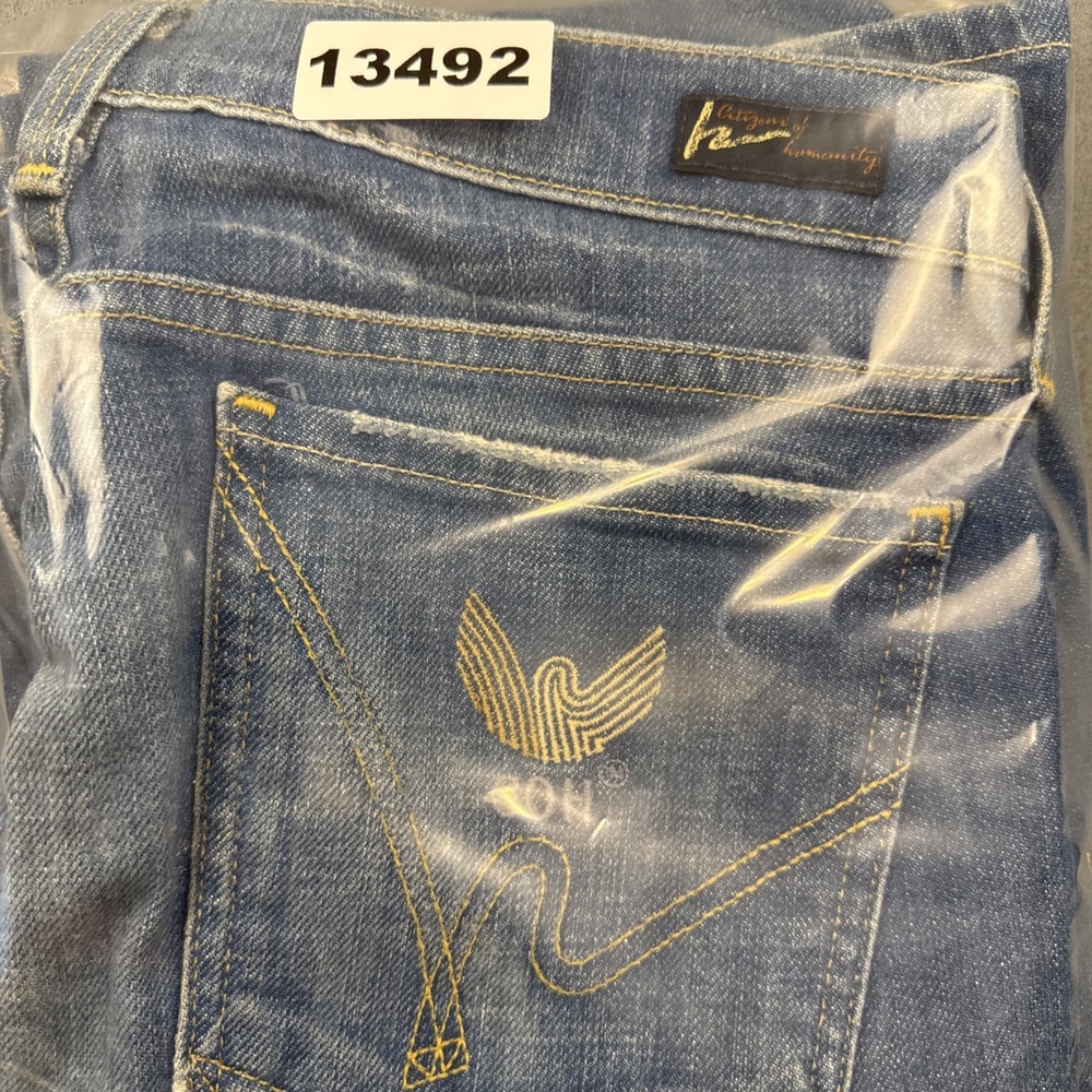 citizens of humanity women's 30 jeans bOOT lOW wAIST cOLLEGE #4  vtg y2K - Picture 12 of 12